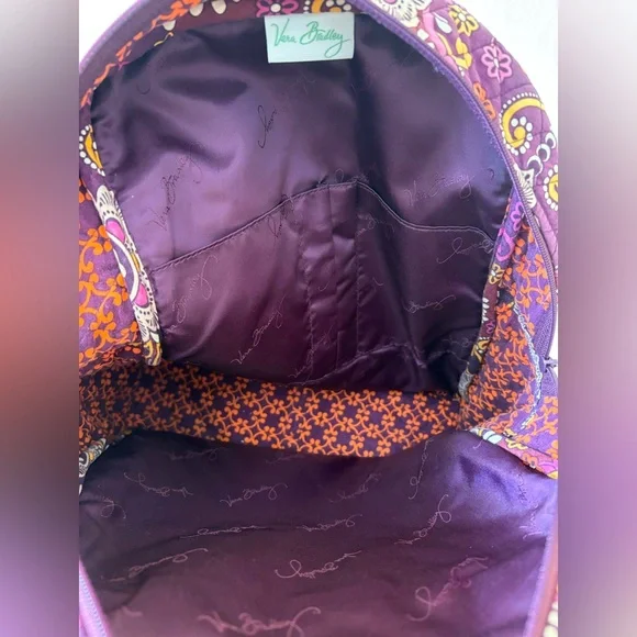 Vera Bradley *Retired Print* Safari Sunset Backpack - Picture 7 of 8